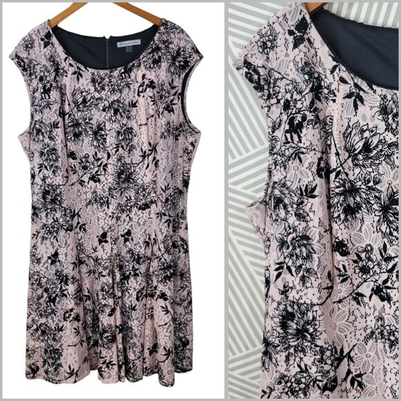 Danny Nicole Pink Lace Sheath Dress Plus size 24W 24 Evening Event Wedding - Picture 1 of 8